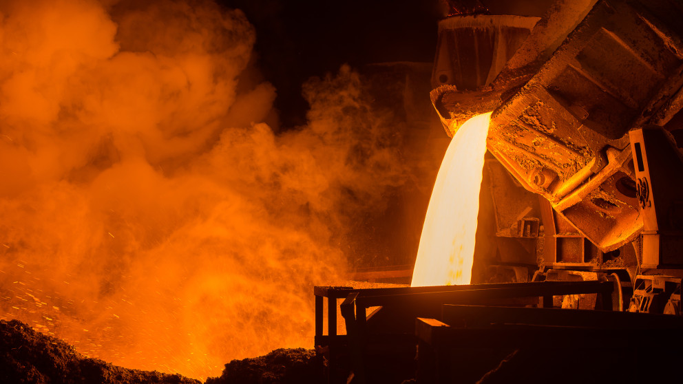 Hydrogen could help with the decarbonisation of steel production.